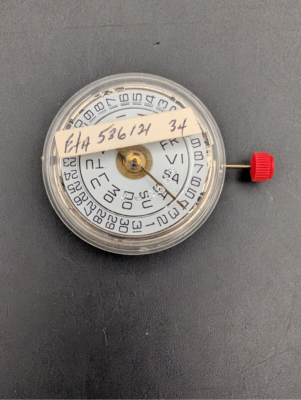 Vintage Watchmaker Bulova ESA 536.121 a.k.a Bulova ETA 9362 Movement Untested